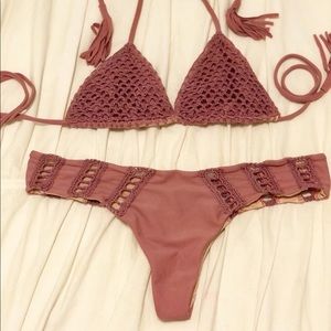 Purple, small, acacia suit